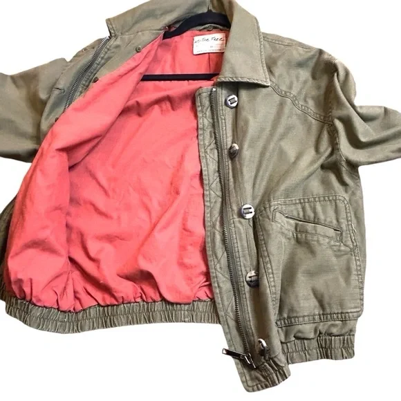 Free People We The Free Military Bomber Jacket - Picture 9 of 13